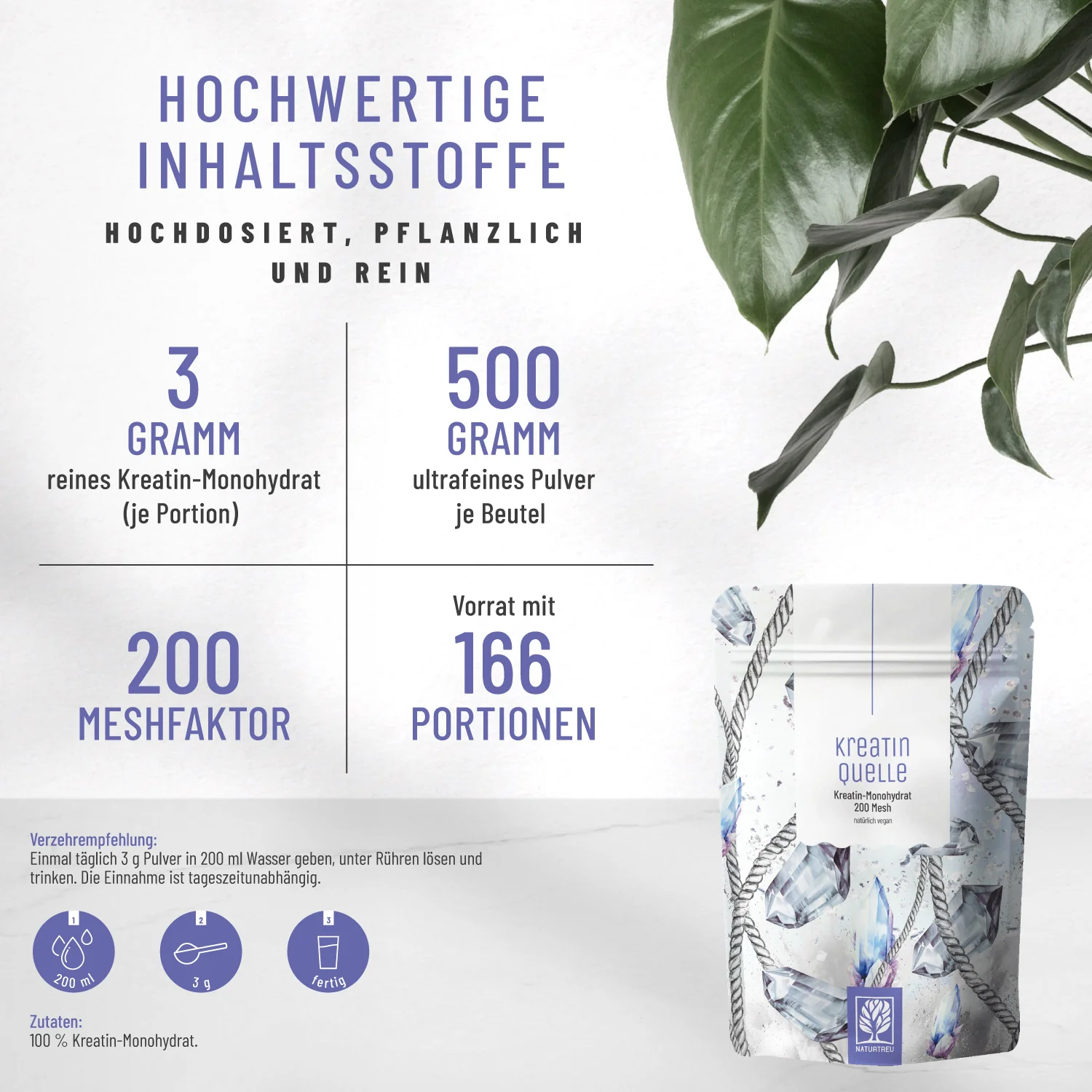 Kreatinquelle: Kreatin-Monohydrat mit 200 Mesh - Image 2