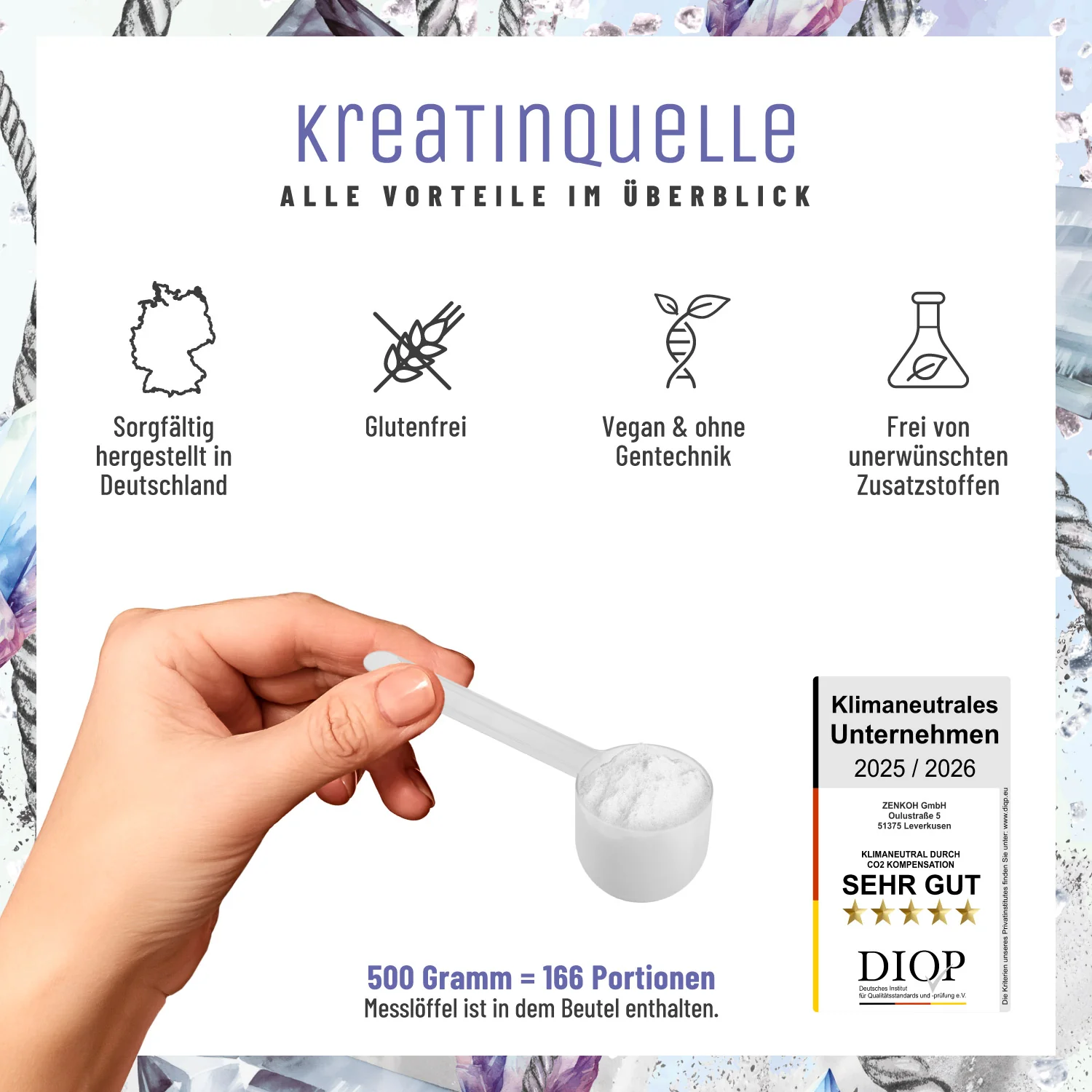 Kreatinquelle: Kreatin-Monohydrat mit 200 Mesh - Image 6