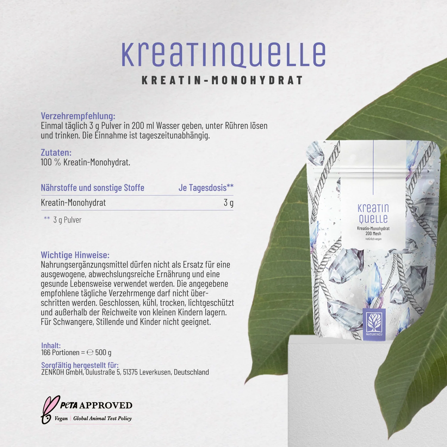 Kreatinquelle: Kreatin-Monohydrat mit 200 Mesh - Image 8