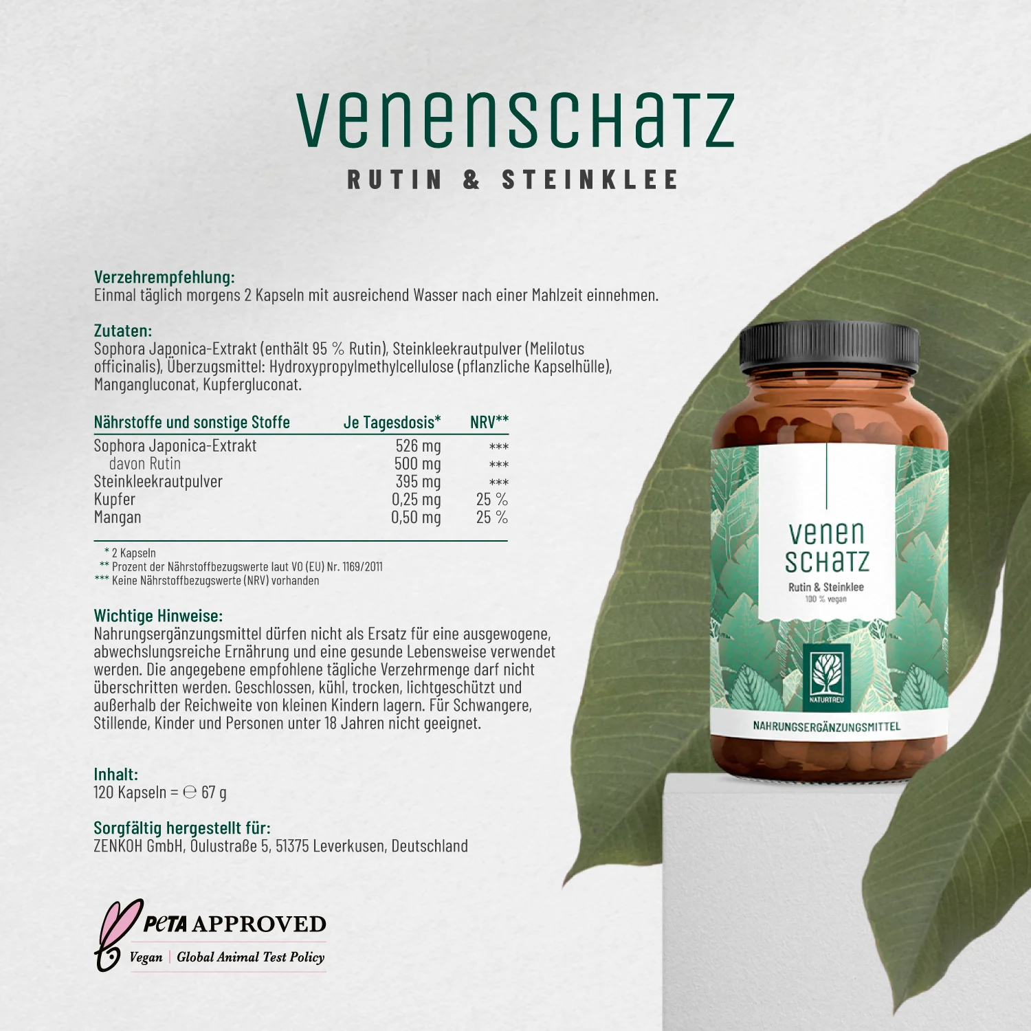 Venenschatz: Rutin & Steinklee Komplex - Image 9