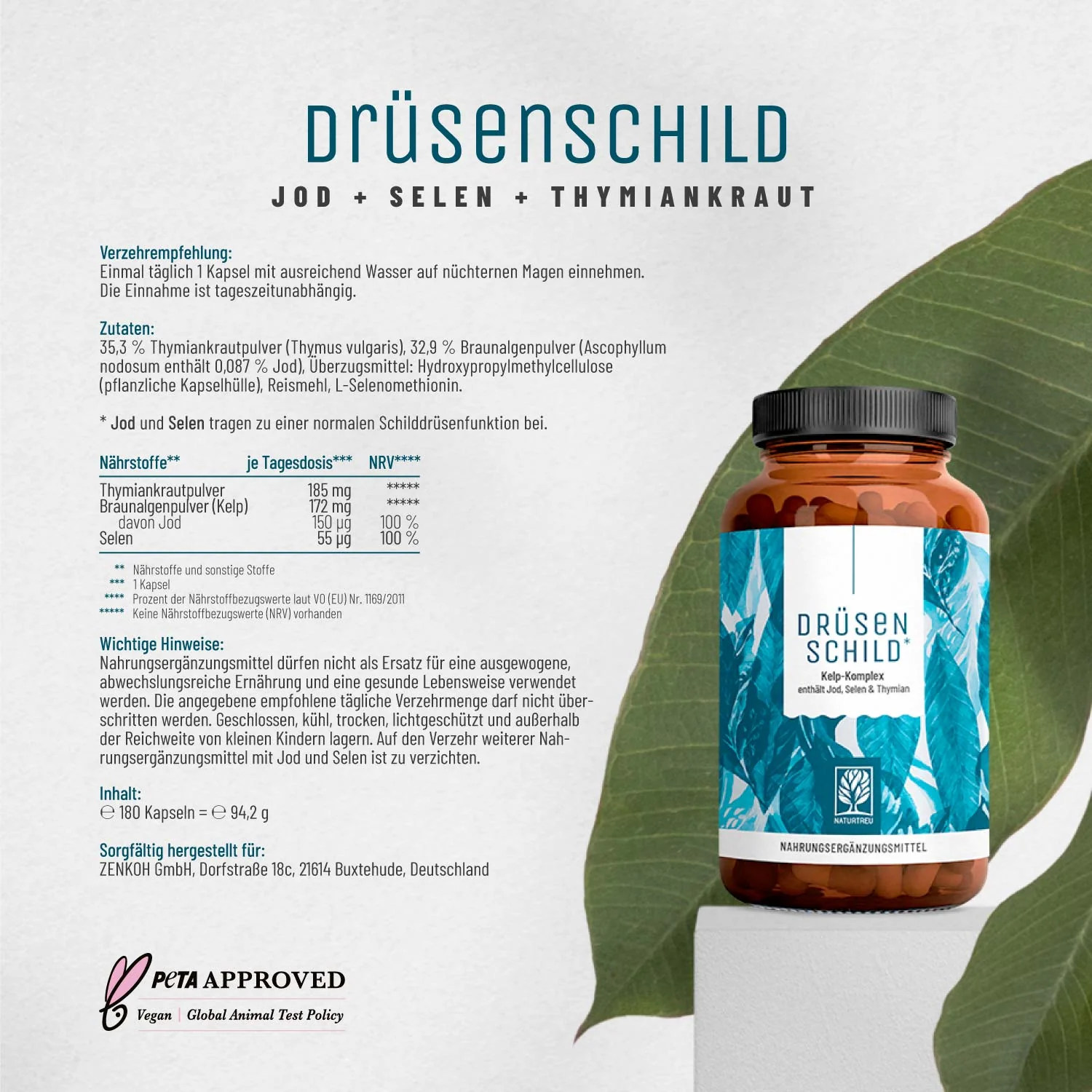 Drüsenschild: Schilddrüse-Komplex mit Jod & Selen - Image 9
