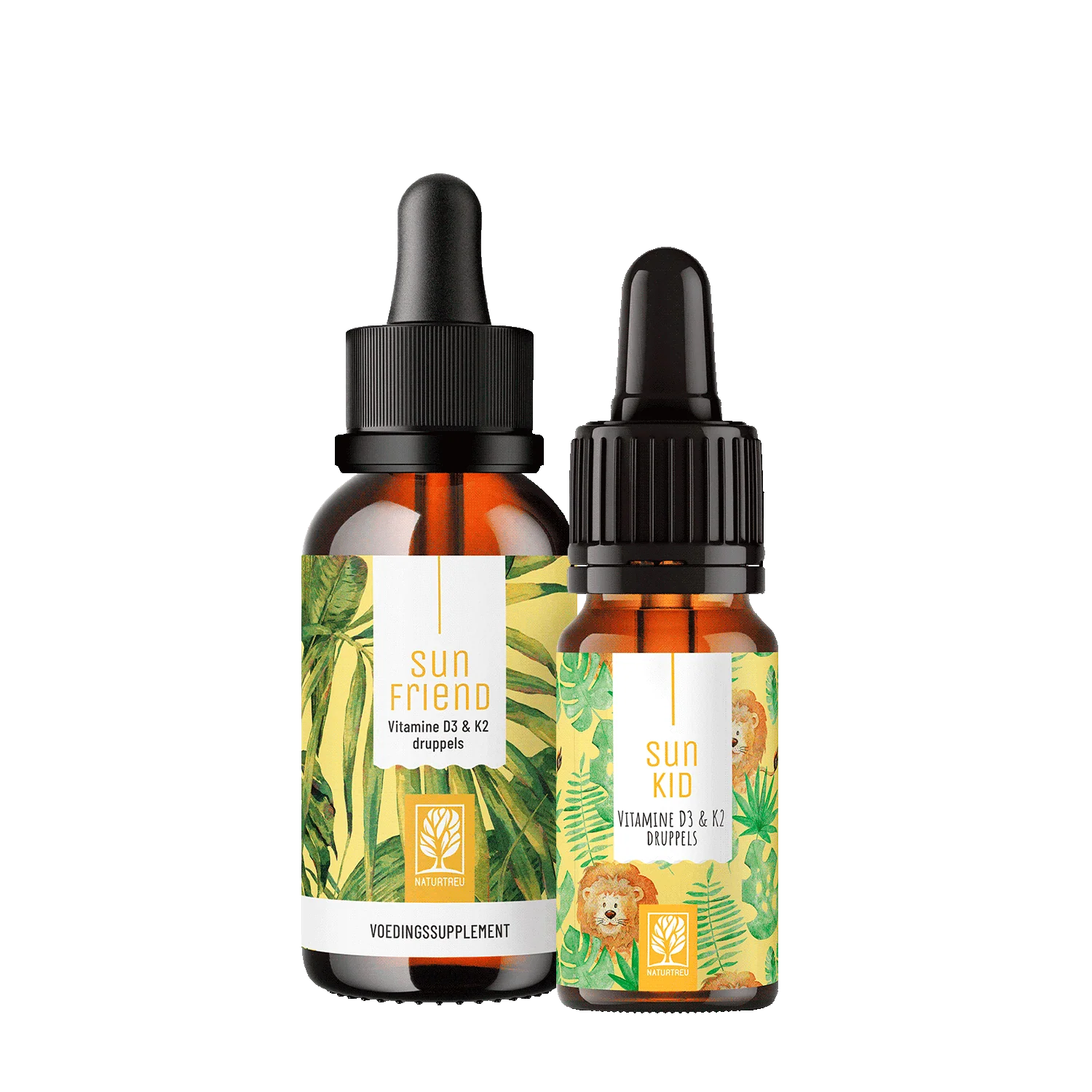 Family Sunlight Bundle: Vitamine d3 & k2 druppels voor jong en oud