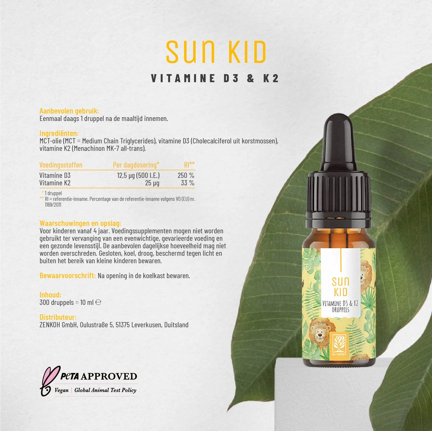 Sun Kid: Vitamine d3 en k2 druppels voor kinderen vanaf 4 jaar (500 IE) - Image 8
