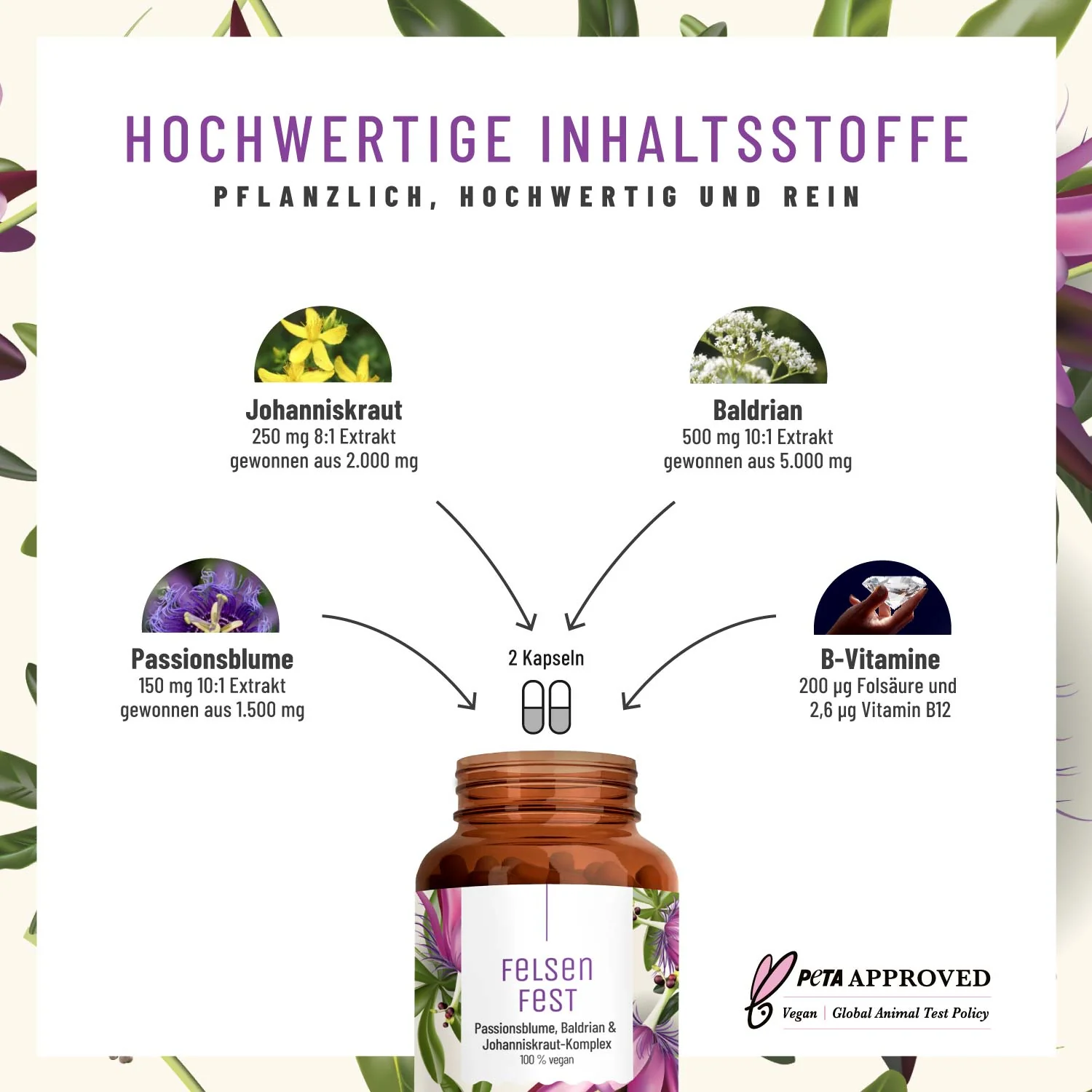 Felsenfest Small: Johanniskraut Baldrian Passionsblume Komplex - Image 2