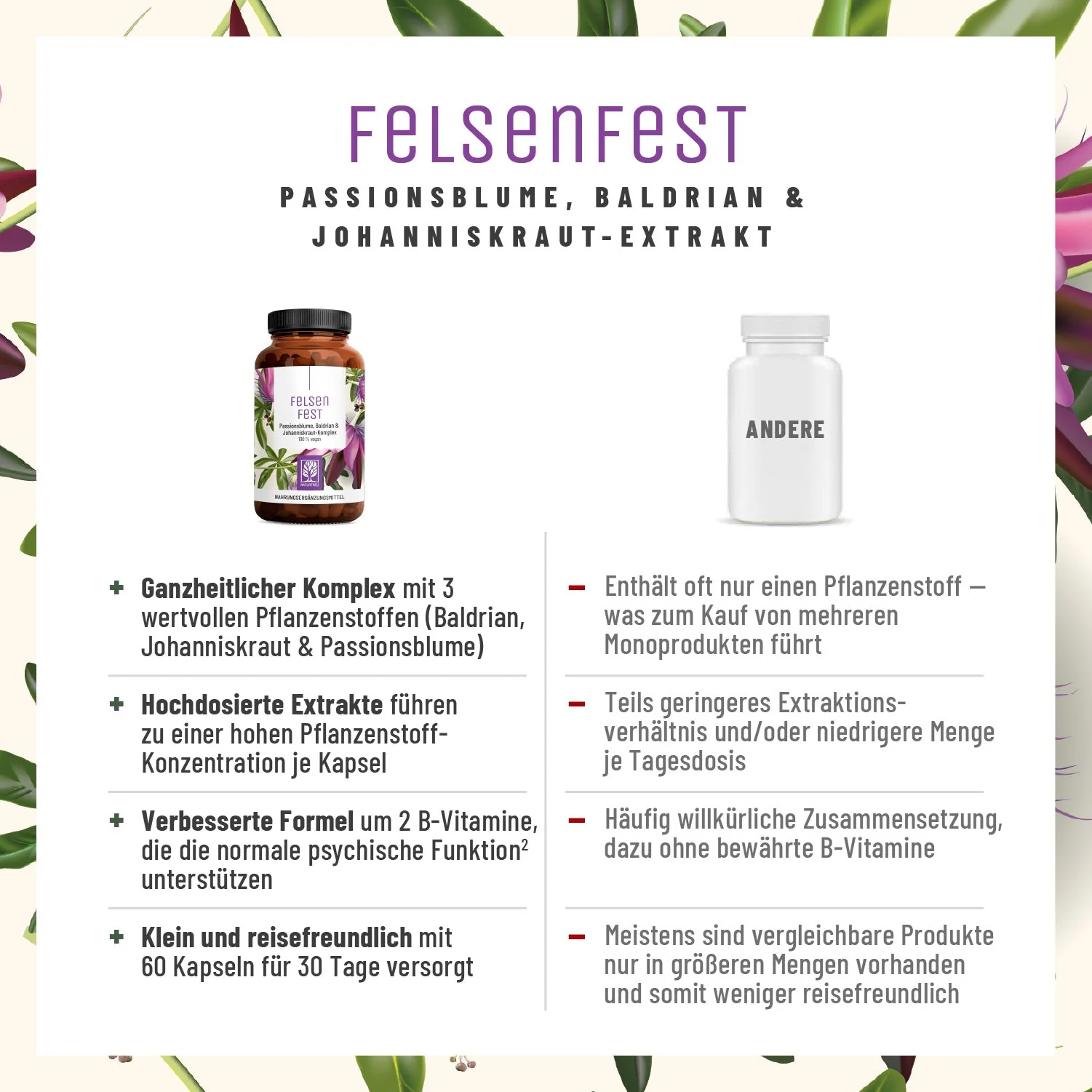 Felsenfest Small: Johanniskraut Baldrian Passionsblume Komplex - Image 4