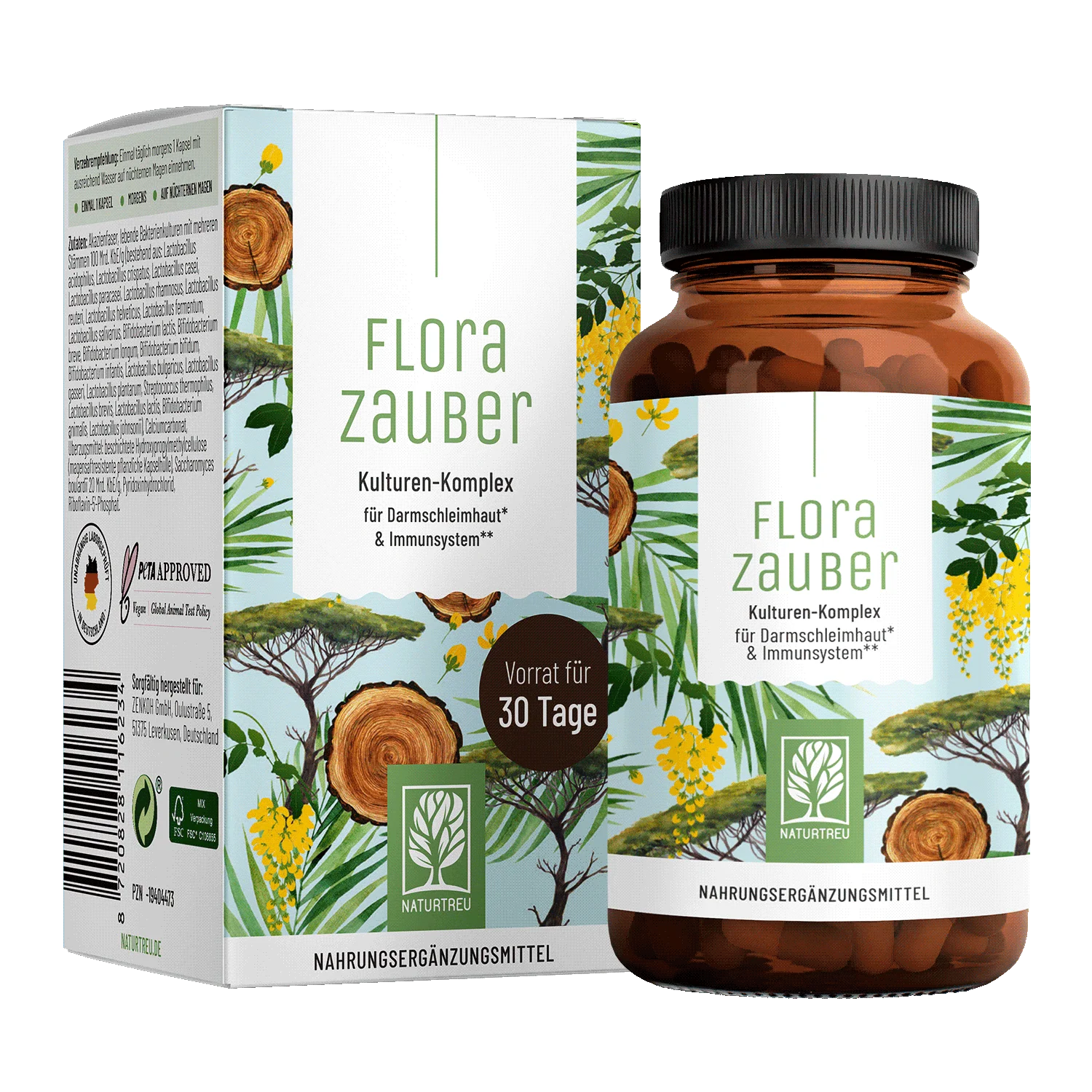 Florazauber Small: Kulturen-Komplex für Darmschleimhaut* & Immunsystem**