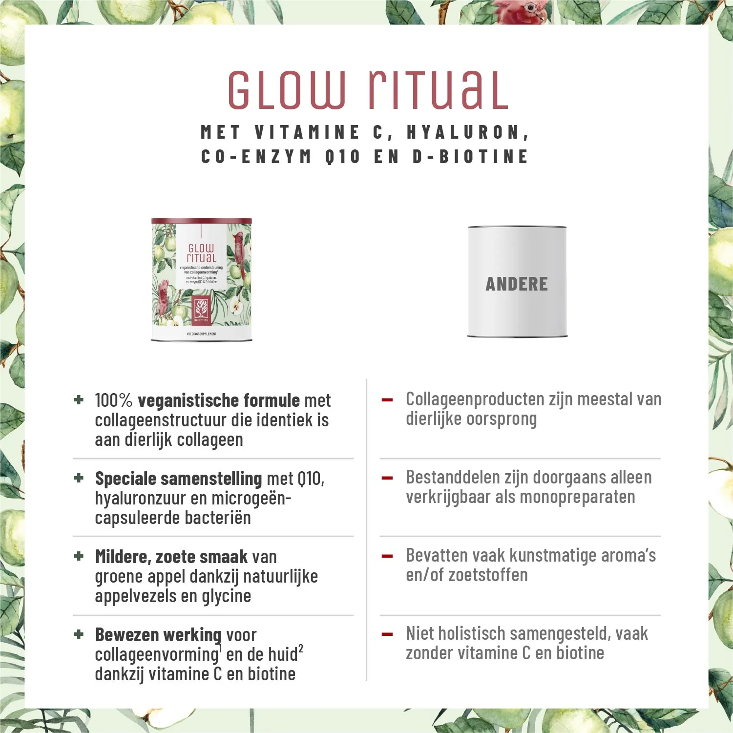 Glow Ritual: Veganistische ondersteuning van collageenvorming* met vitamine C, hyaluronzuur, Q10 en D-biotine - Image 5