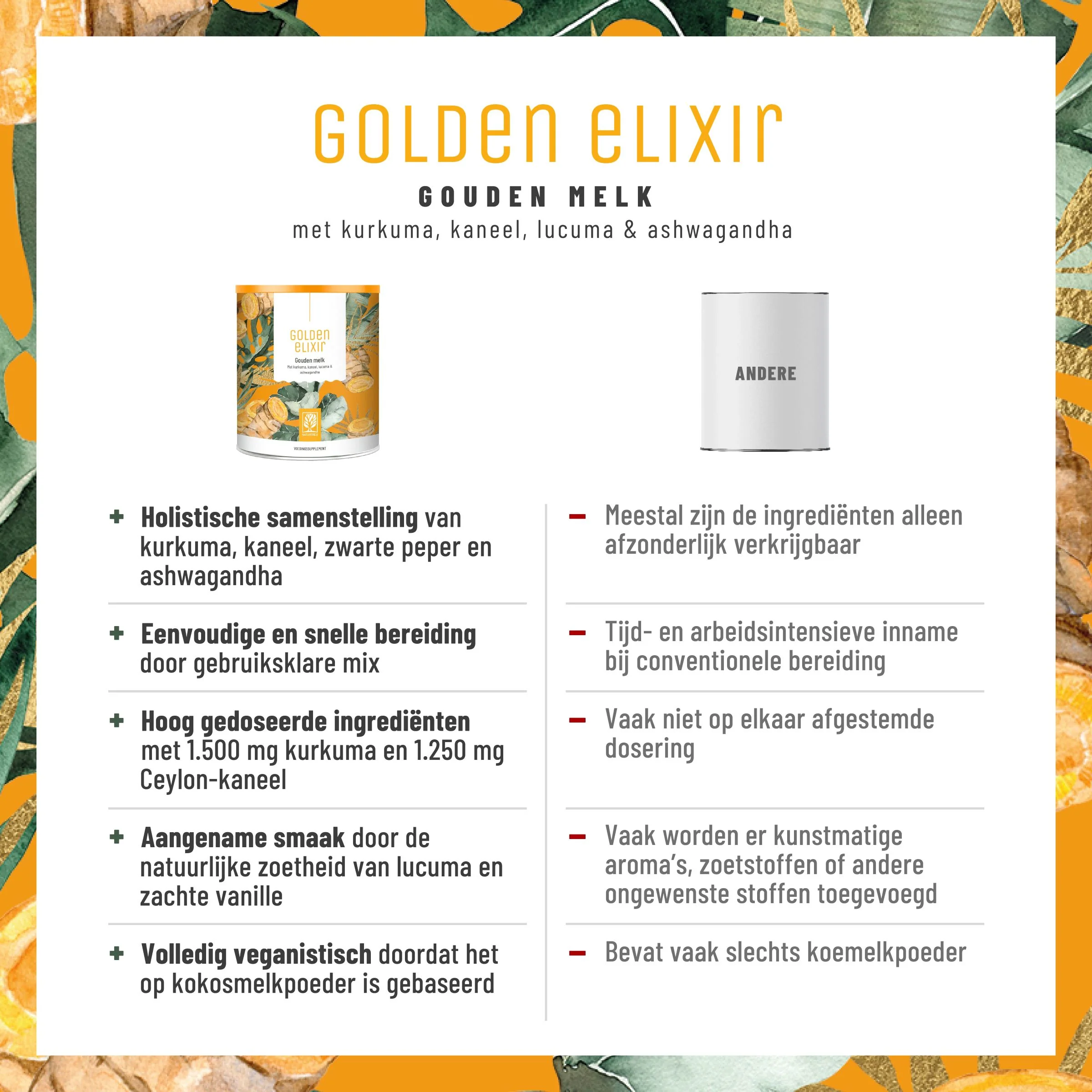 Golden Elixir: Gouden melk met kurkuma, kaneel, lucuma en ashwagandha - Image 4
