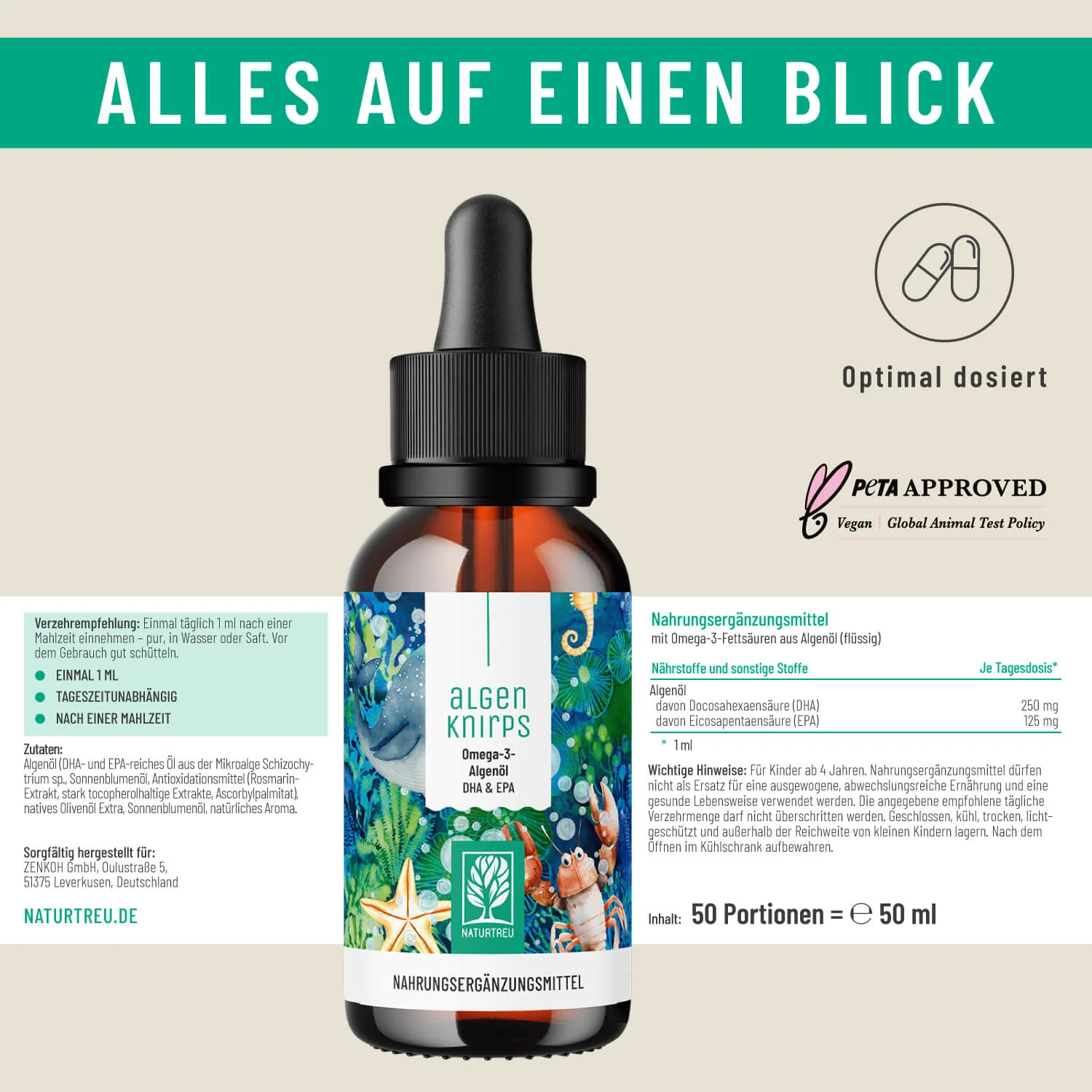 Kraftzwerge Paket: Omega 3 Algenöl, D3 & K2 Tropfen - Image 9
