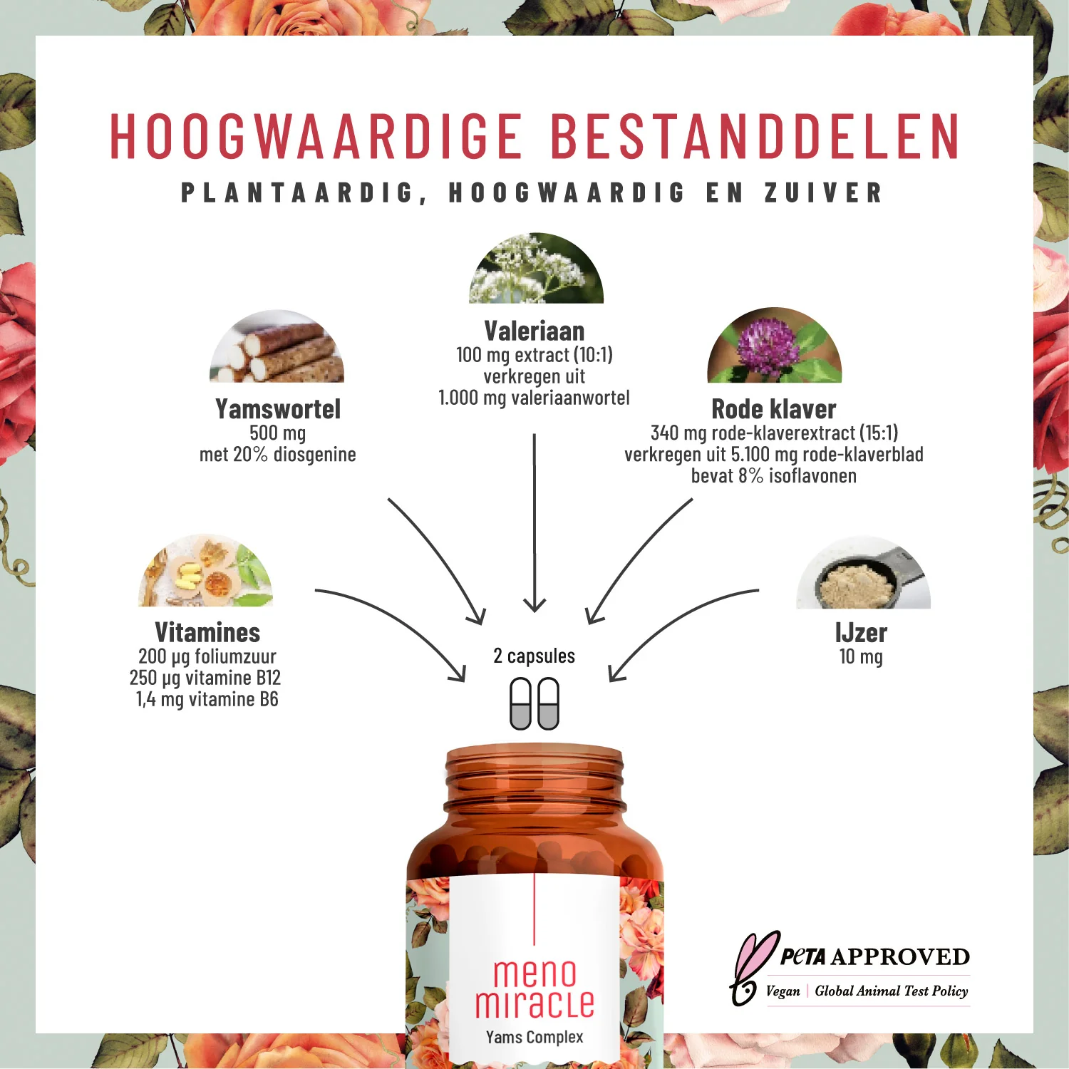 Meno Miracle: Menopauzecomplex met yam en rode klaver - Image 2