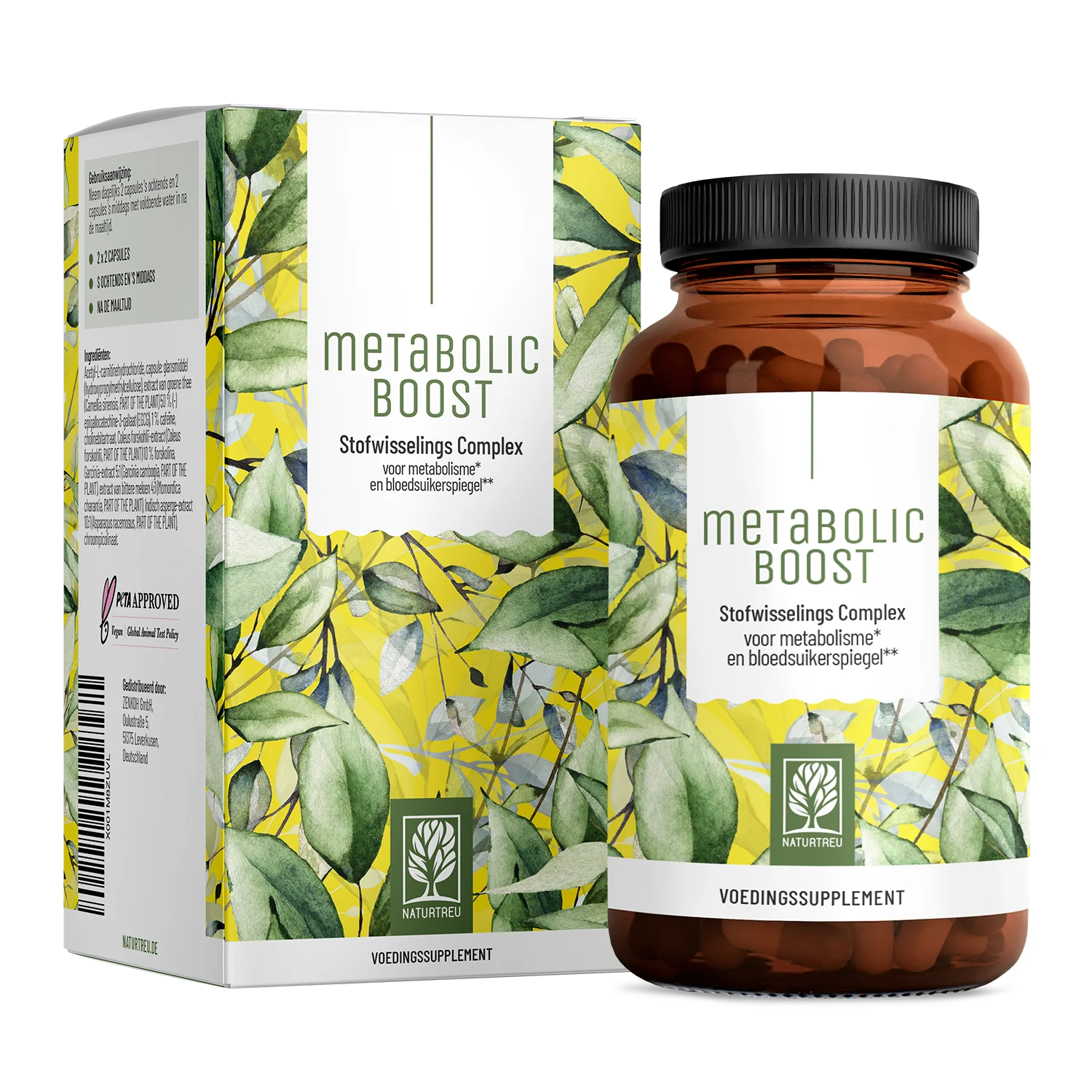 Metabolic Boost: Metabolismecomplex voor de stofwisseling* en de bloedsuikerspiegel**