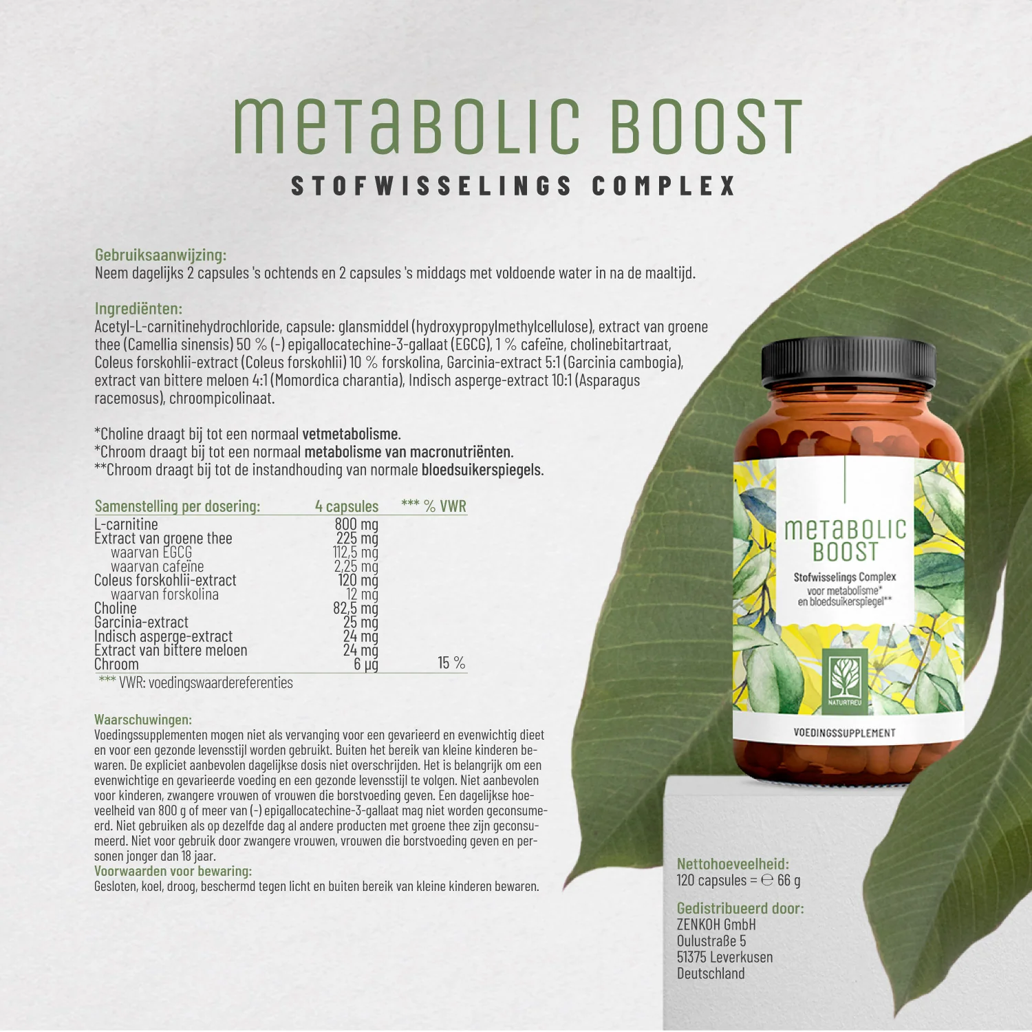 Metabolic Boost: Metabolismecomplex voor de stofwisseling* en de bloedsuikerspiegel** - Image 9