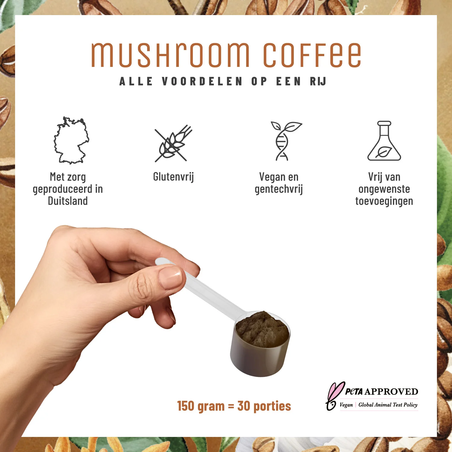 Mushroom Coffee met lion´s mane, chaga, reishi & cordyceps - Image 7