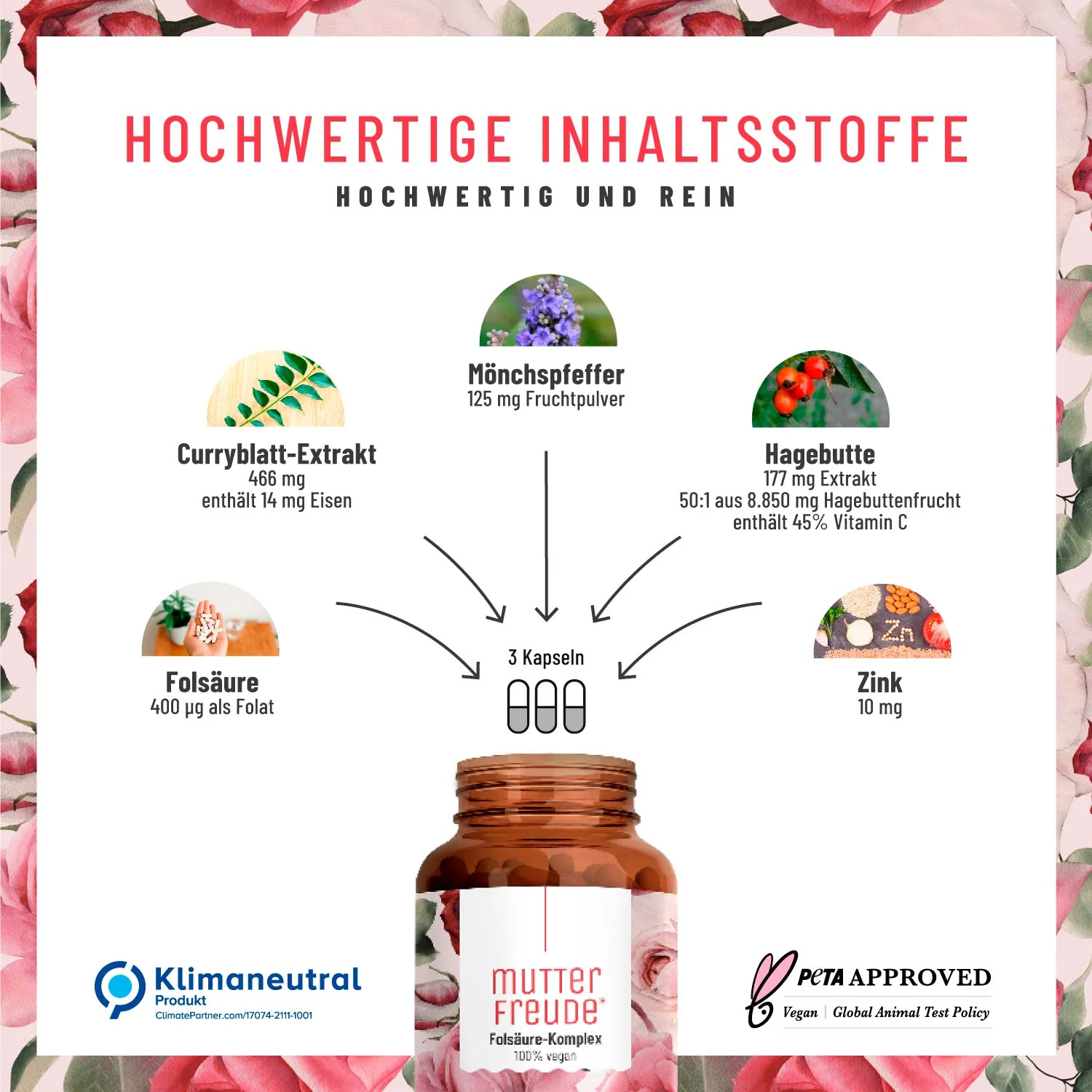 Mutterfreude: Mönchspfeffer Folsäure Komplex - Image 3