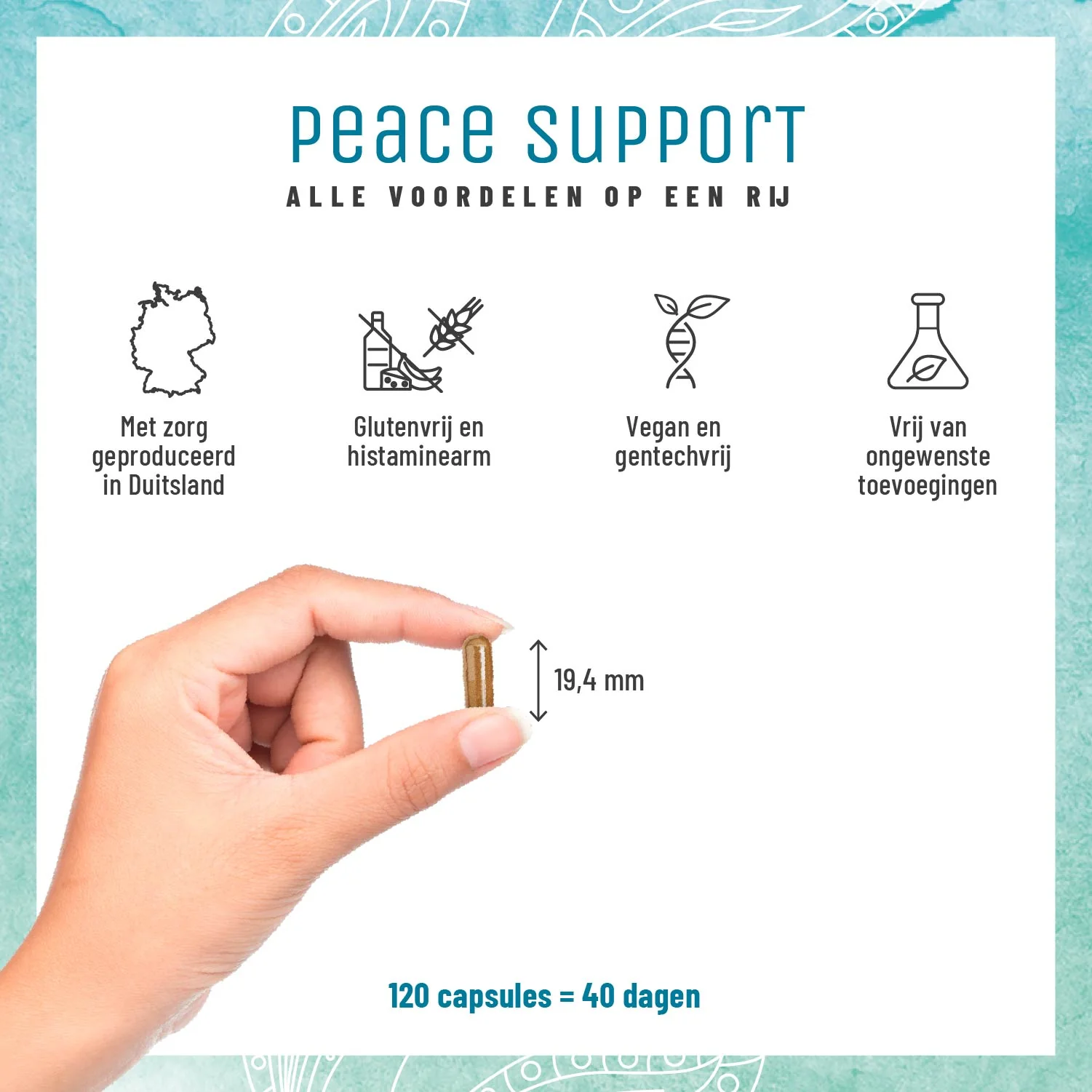 Peace Support: Antistresscomplex met ashwagandha en rozewortel - Image 5