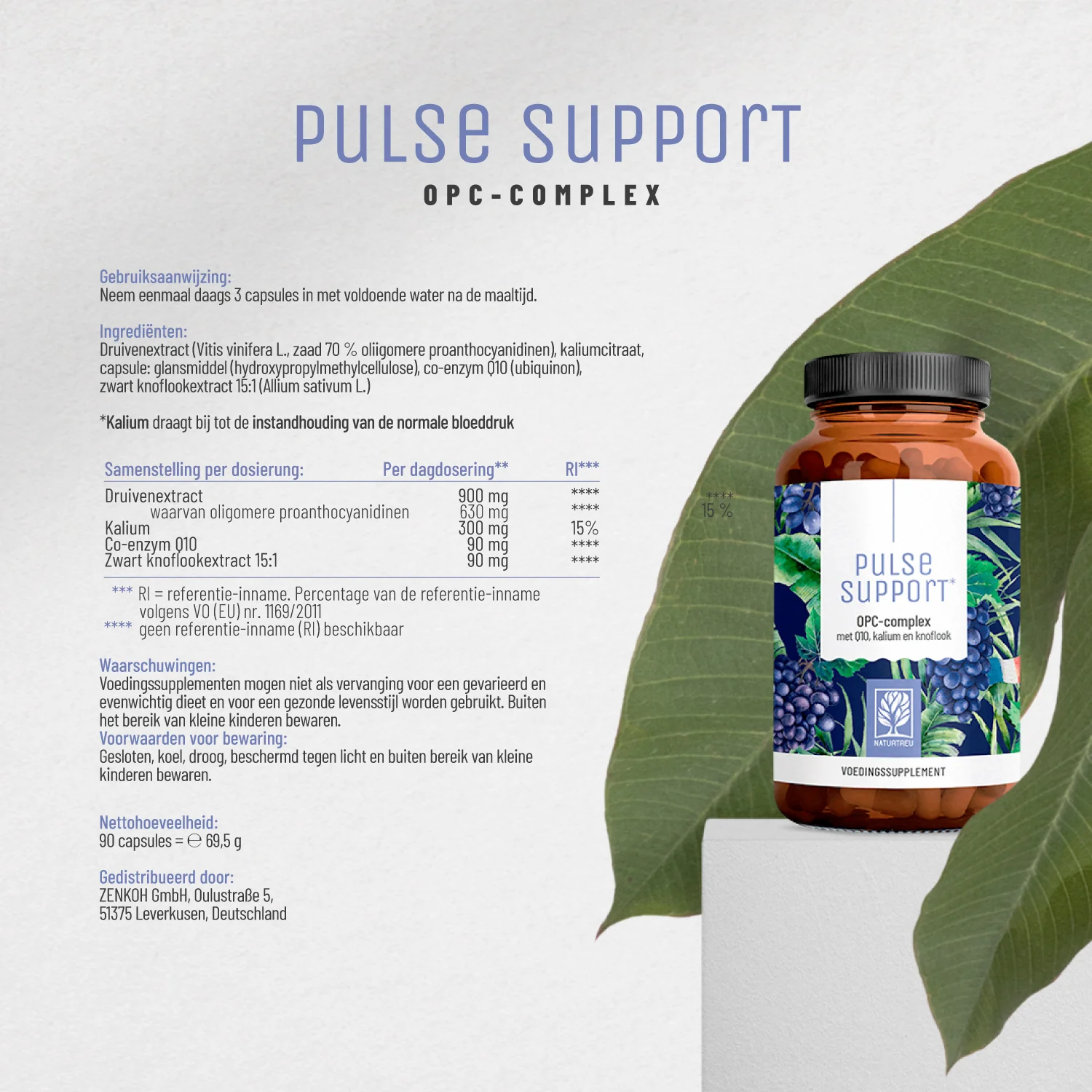 Pulse Support: Opc-complex met Q10, kalium en knoflook - Image 8