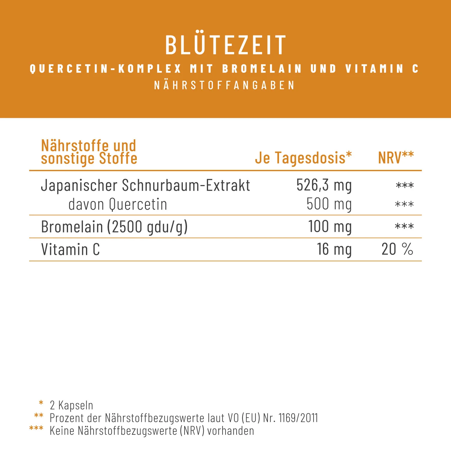 Blütezeit: Quercetin-Komplex mit Bromelain & Vitamin C - Image 3