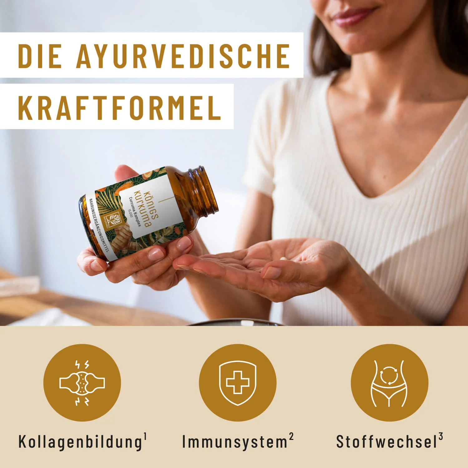 Stark in den Tag Paket: Curcuma- und Aminosäuren-Komplex - Image 5