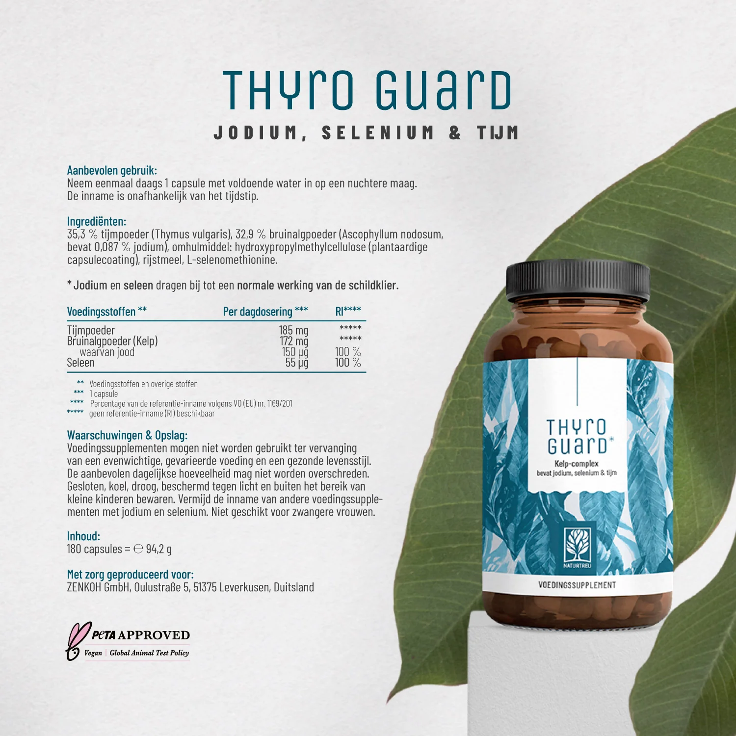 Thyro Guard: Kelp-complex bevat jodium, selenium & tijm - Image 7