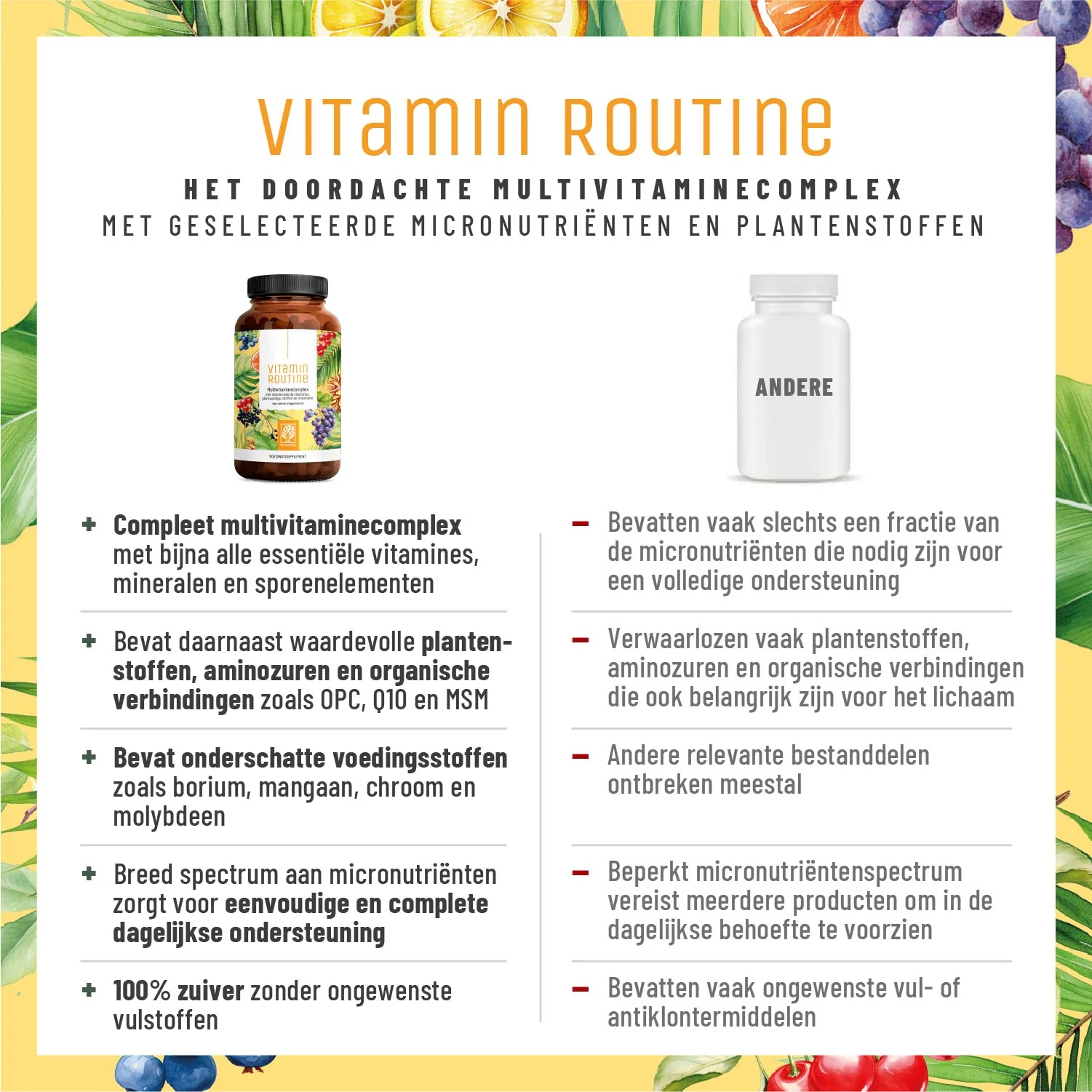 Vitamin Routine: Multivitaminecomplex met geselecteerde vitamines, plantaardige stoffen en mineralen - Image 4