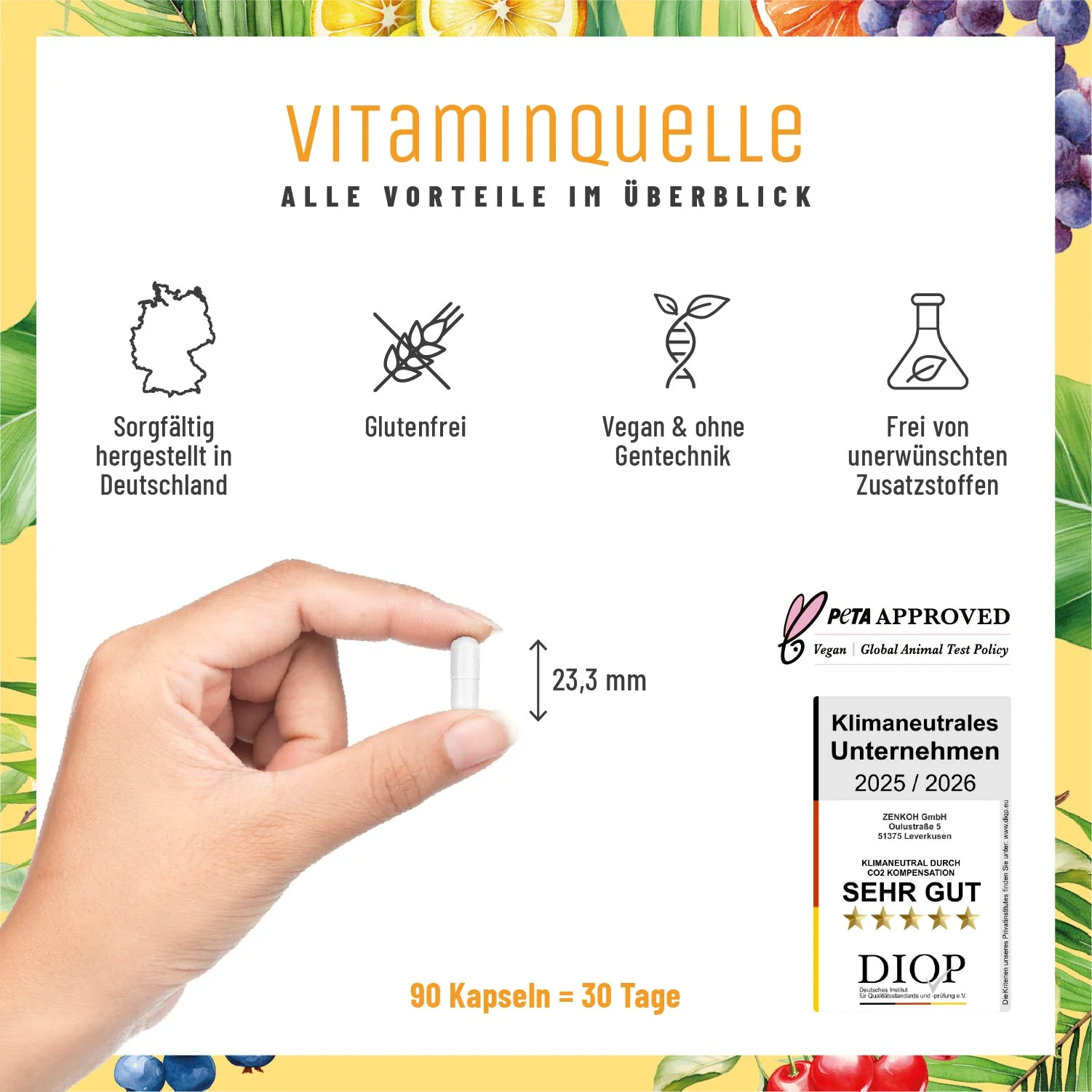 Vitaminquelle: Multivitamin-Komplex mit ausgewählten Vitaminen, Pflanzen- und Mineralstoffen - Image 7