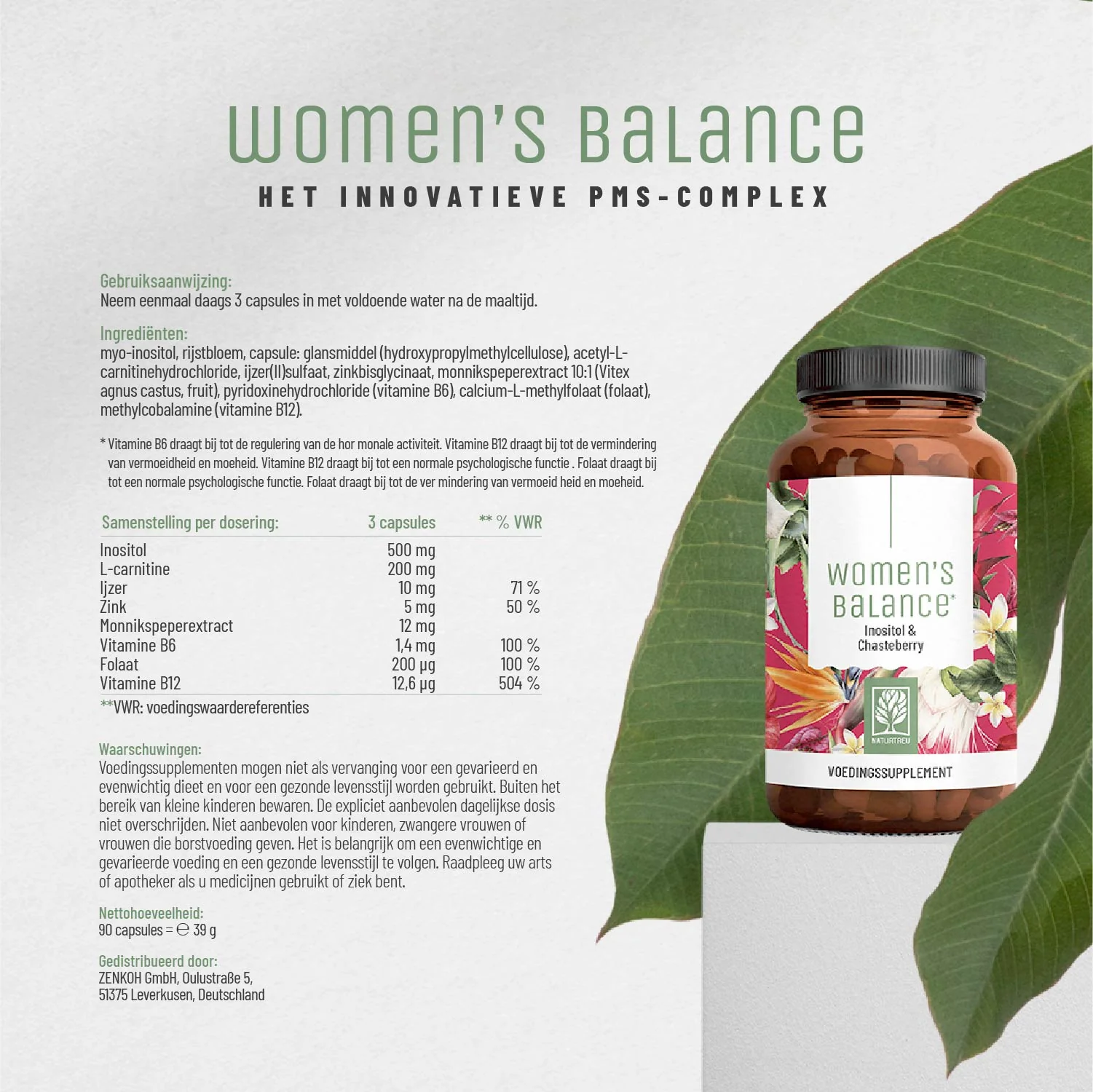Women's Balance: Complex van inositol en monnikspeper - Image 7